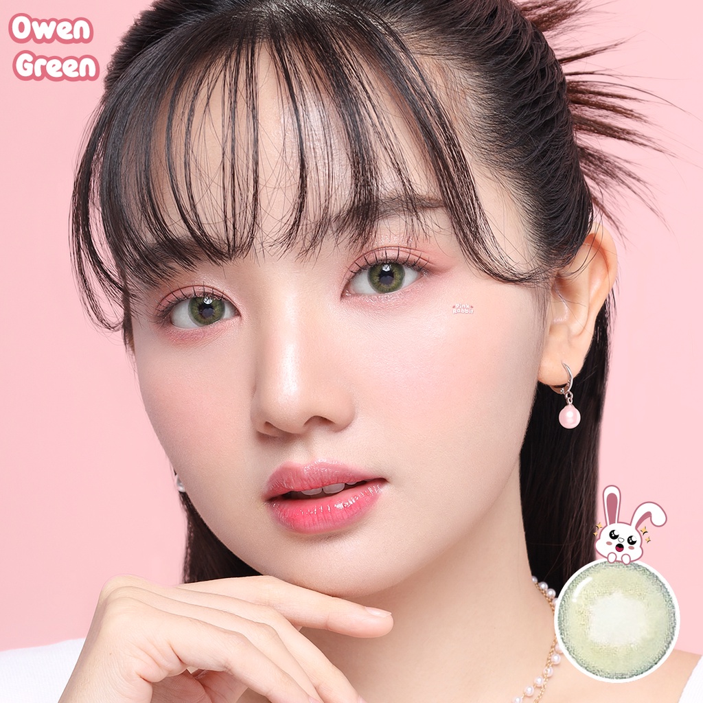 PINKRABBIT Softlens Owen Green (Normal, Minus 0.5 s/d 10.00)