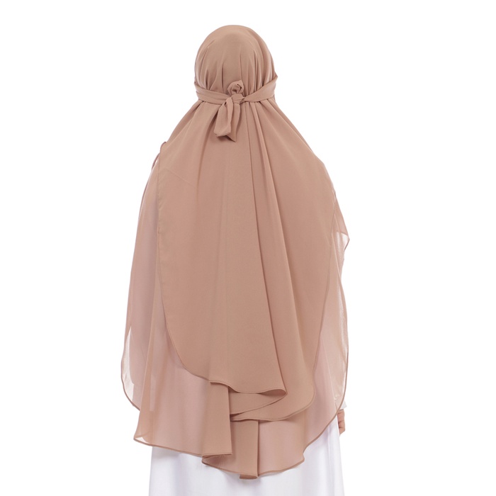 Khimar Instan 2 Layer Ceruty Babydoll / Hijab Instan Niqab / Jilbab Khimar Instan Masker Ceruty Izora