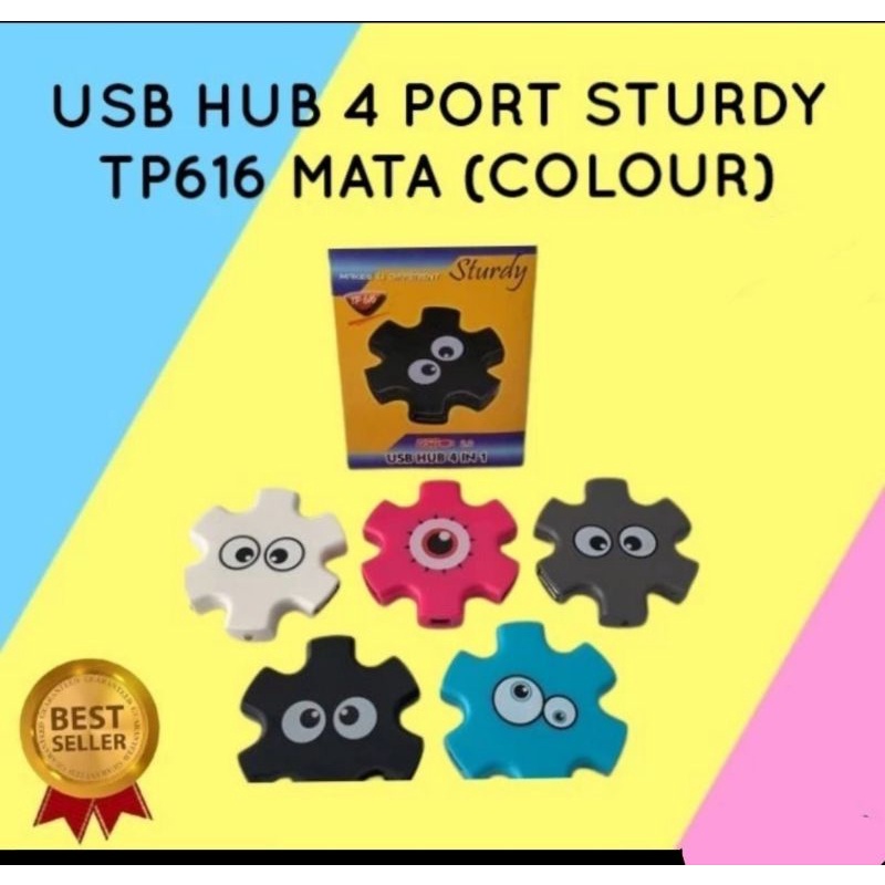 USB Hub 4 port Model Mata Sambungan USB Laptop Komputer Printer
