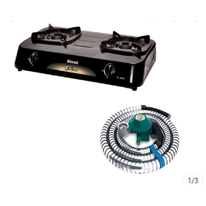 Kompor Gas Rinnai RI-302s Kompor Rinnai + Selang Quantum Regulator
