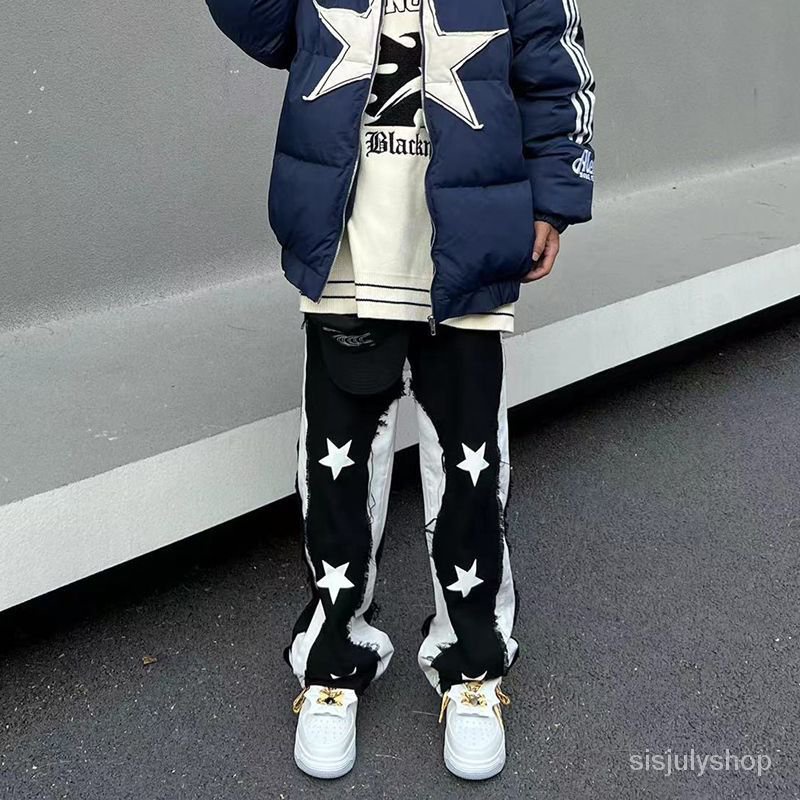 [✅BISA COD] #Sisjuly# Y2K Celana Jeans Wanita/ American Star Jeans Pinggang Tinggi Skinny Celana Luru