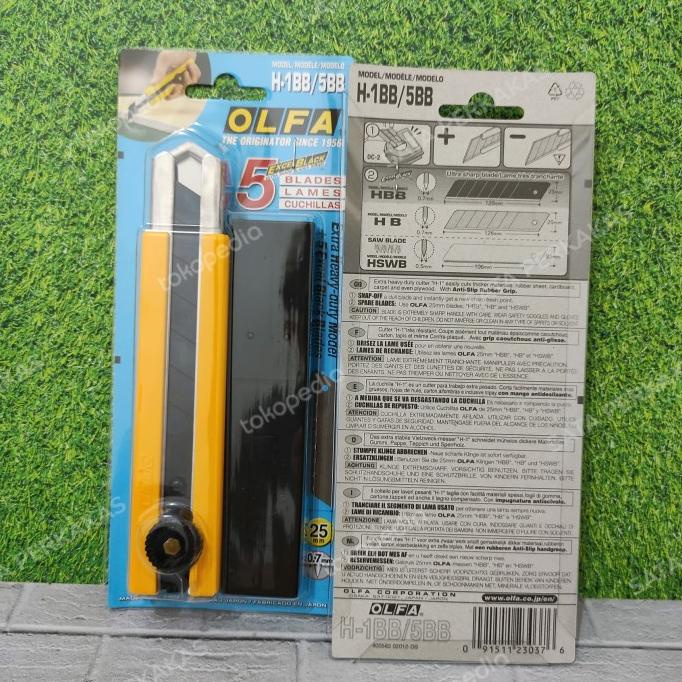 

Olfa Pisau Potong H-1BB/5BB 25mm Snap-Off Blade Cutter