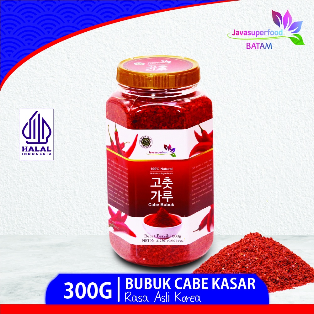 

Bubuk Cabe Korea [Kasar] Toples 300g / Korea Chili Powder Korea Bottle 300g [BTM]
