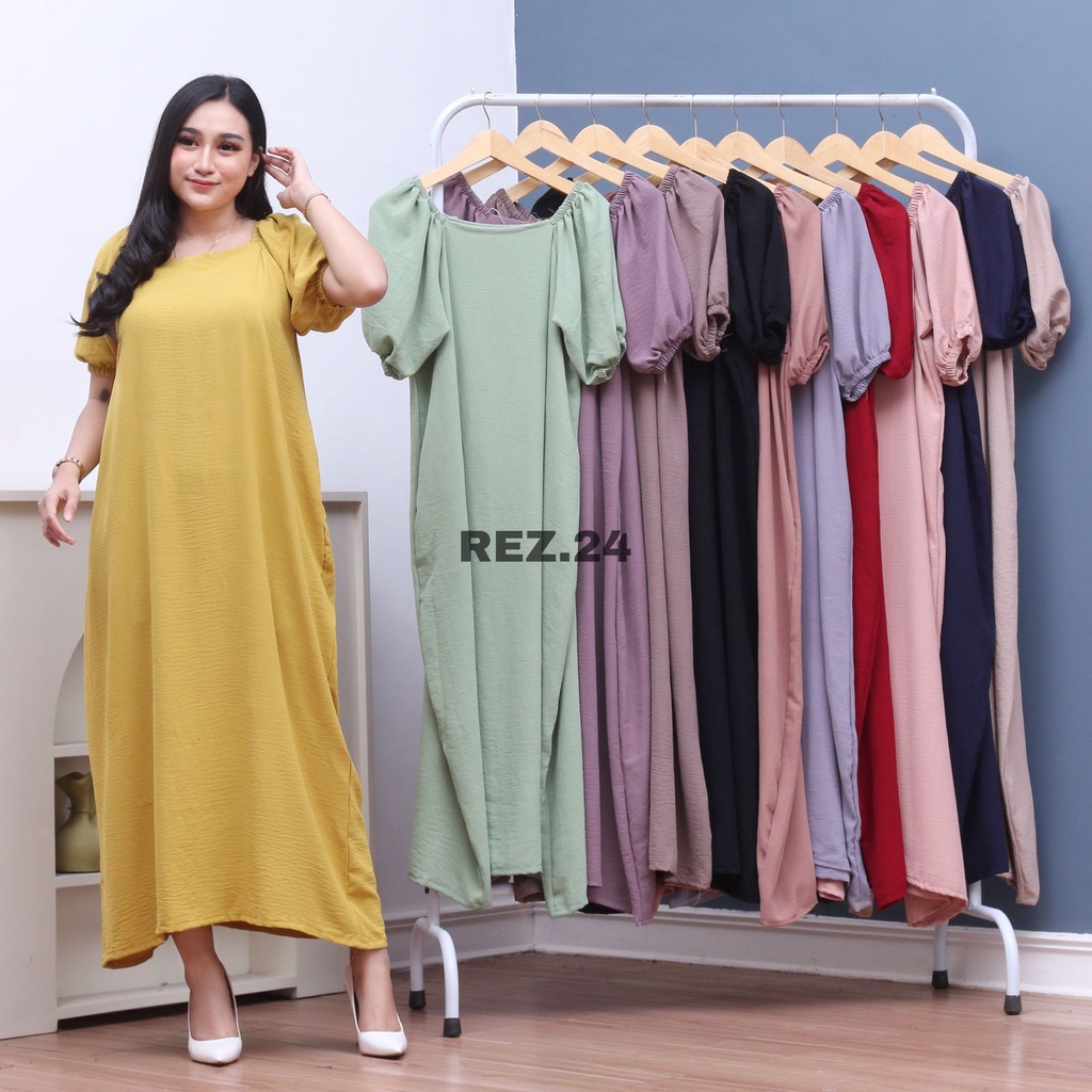 MASAYU LONGDRESS CRINKLE AIRFLOW