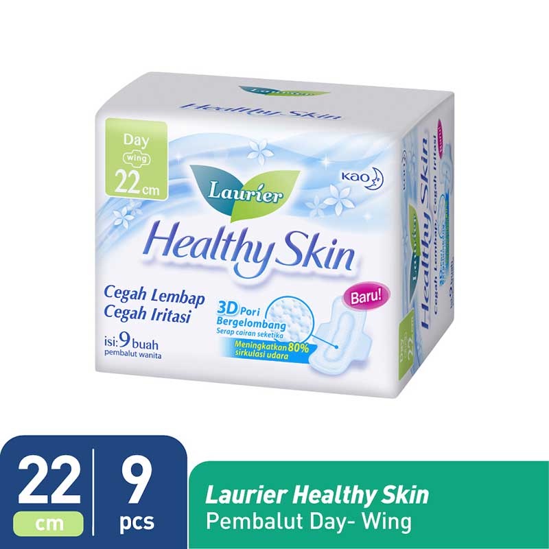Promo Harga Laurier Healthy Skin Day Wing 22cm 9 pcs - Shopee