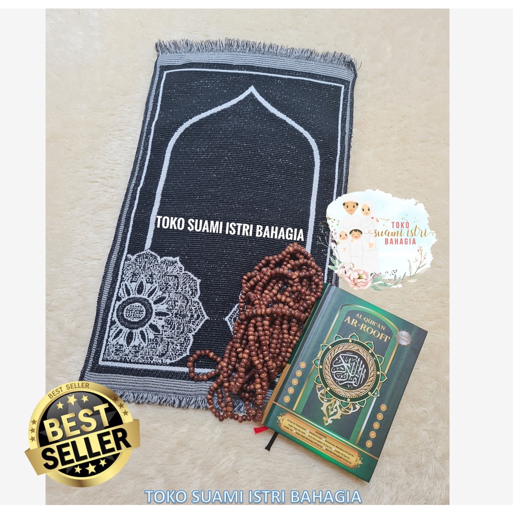 Sajadah Kiswah Costa Hitam 35 x 60 Cm Turki Black Series Kepala Muka Anak Dewasa Kabah Hajar Aswad Raudhah Murah Souvenir Oleh Oleh Haji Travel Travelling Lipat Albahar Alshamia