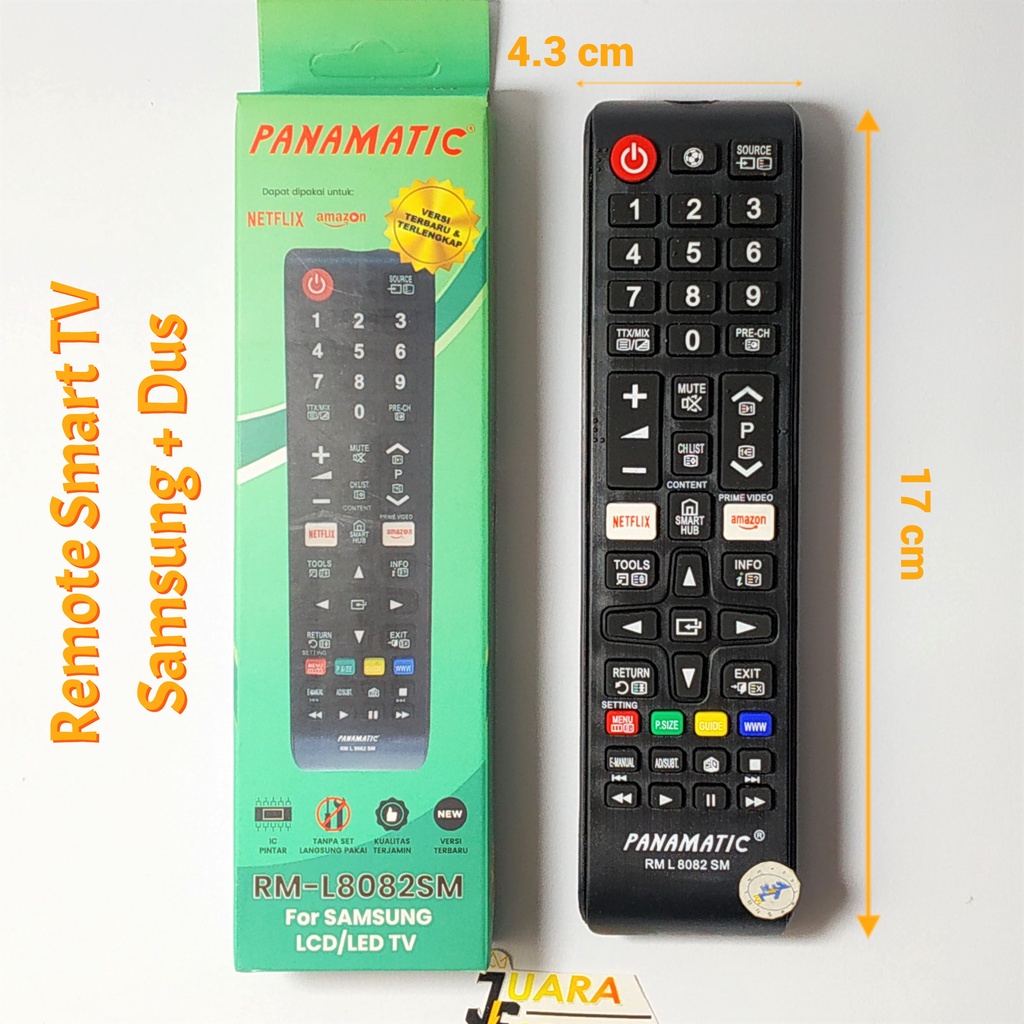 Remote Smart TV Samsung + Dus