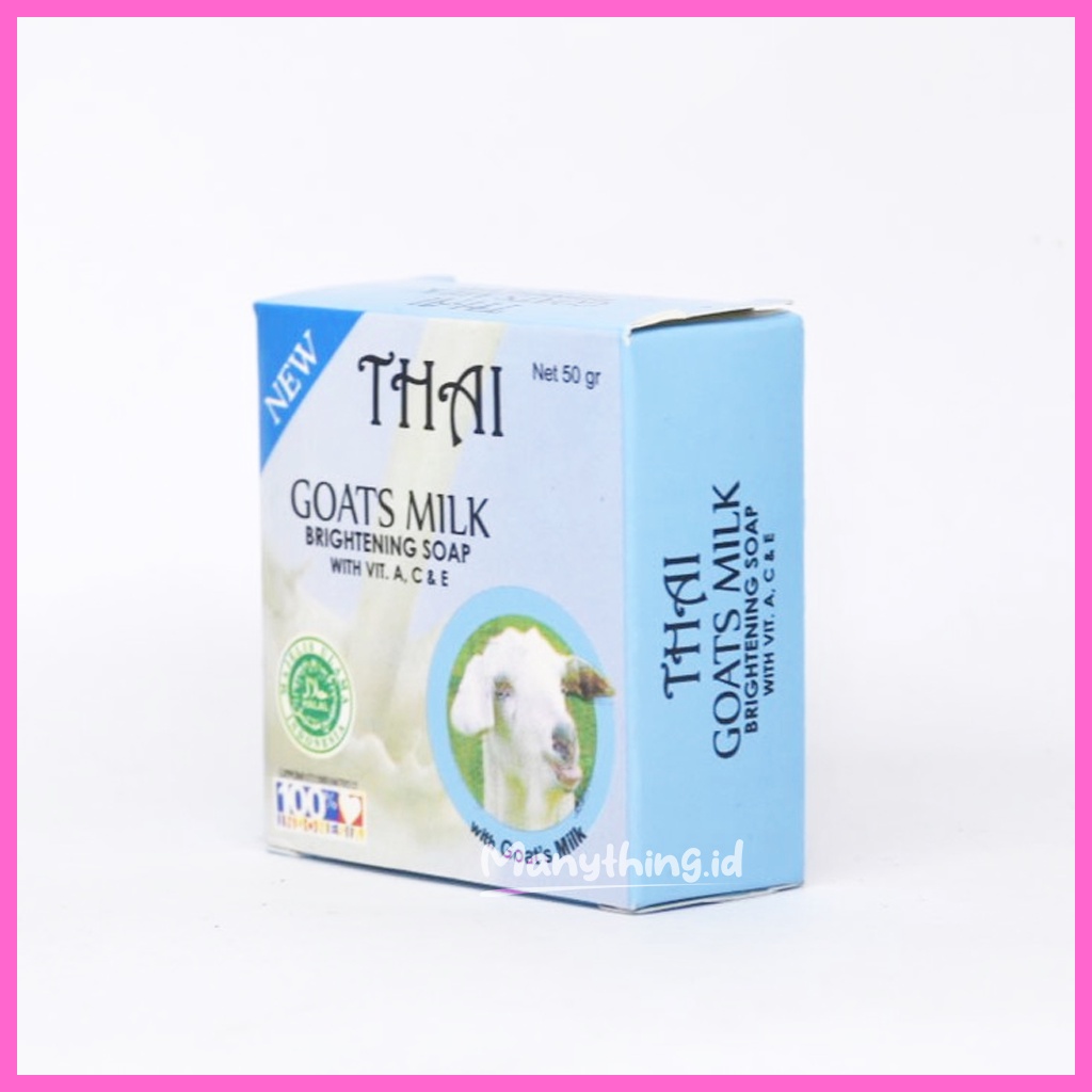 THAI Goats Milk Soap 50gr - Sabun Susu Kambing Aman BPOM Original Murah