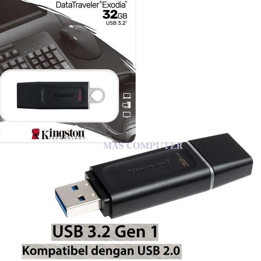 ☚ KINGSTON 32GB EXODIA USB 3.2 / FLASHDISK KINGSTON 32GB USB 3.2 EXODIA ➽