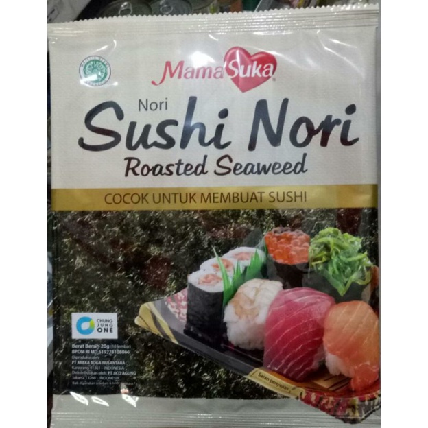 

Mamasuka sushi nori 20gr (10 lembar)