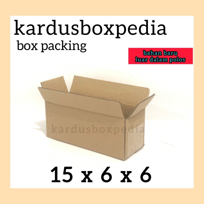

corrugated box 15x6x6 POLOS kardus box packing