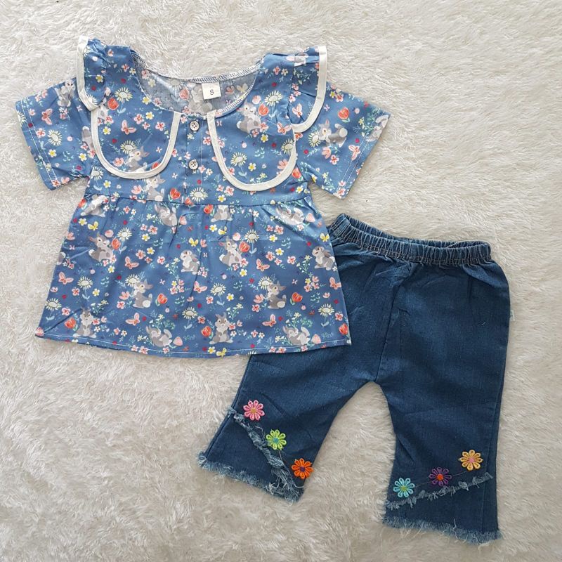 Baju Anak perempuan adelle pants set