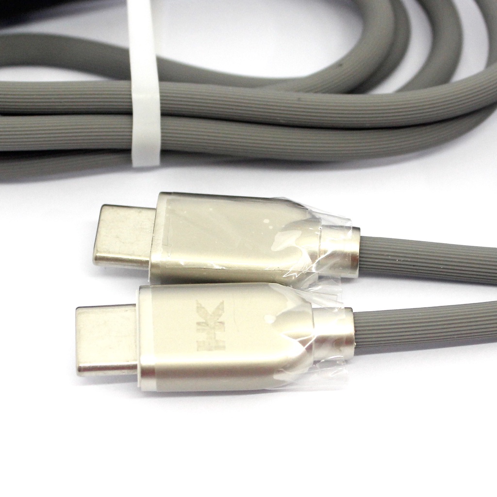 CABLE USB KABEL DATA 3A H&K HK CA-D07 PD 65W FAST CHARGING TYPE C TO TYPE C 1000MM