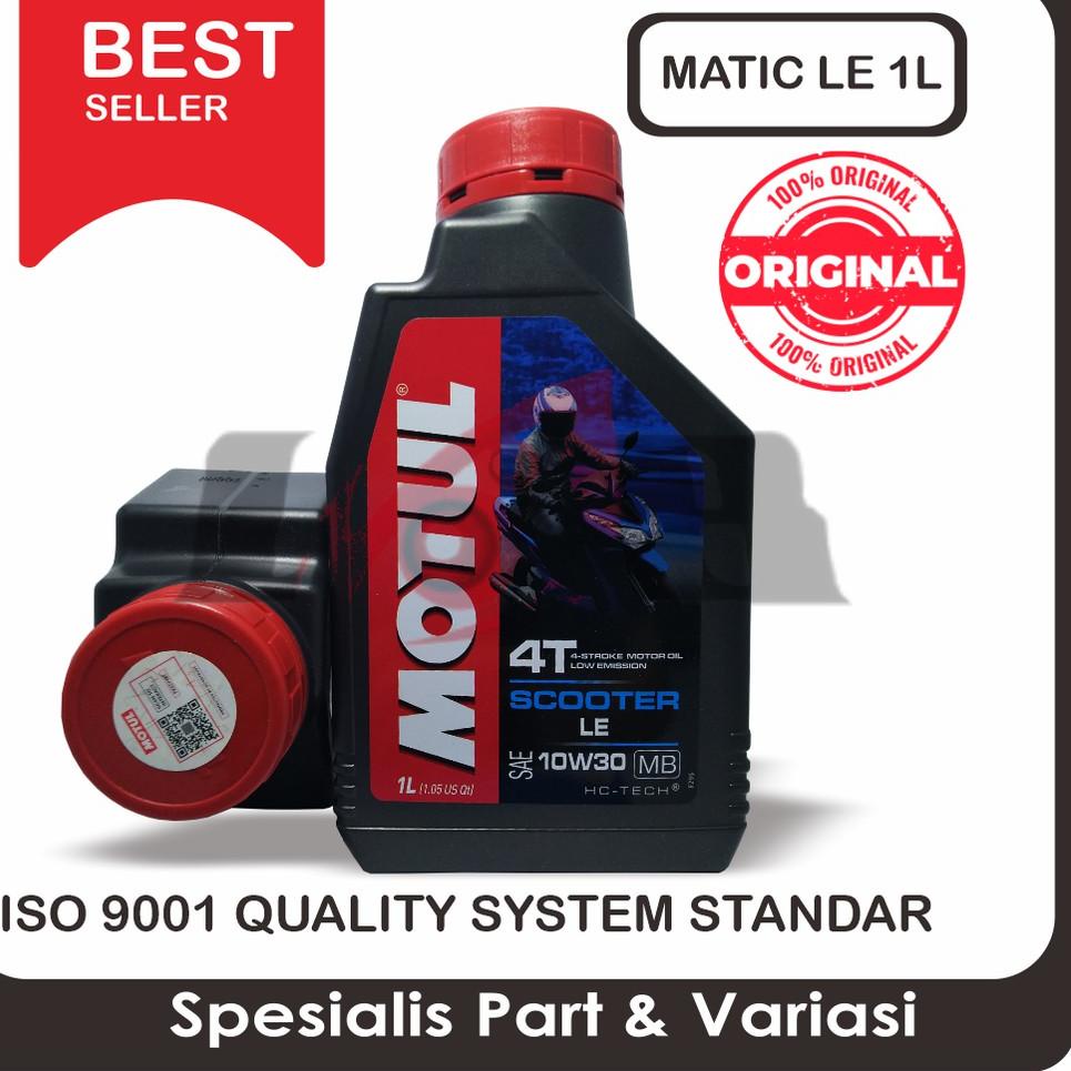▼ Motul 1L Scooter 4T LE 10w30 Oli Motor Matic Oil Matik 1 Liter ❀