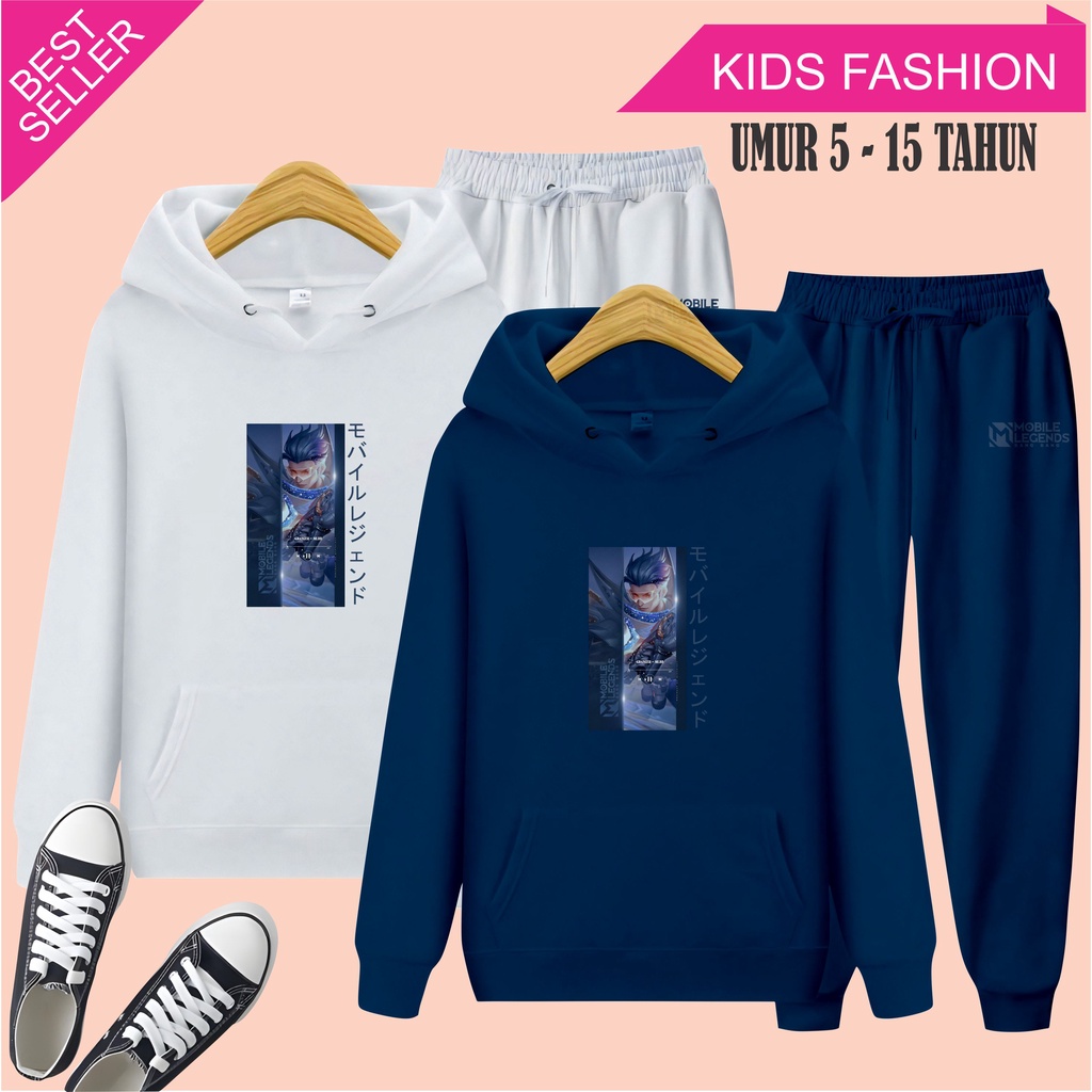 MCL - Setelan Sweater Hoodie Anak Granger Mlbb