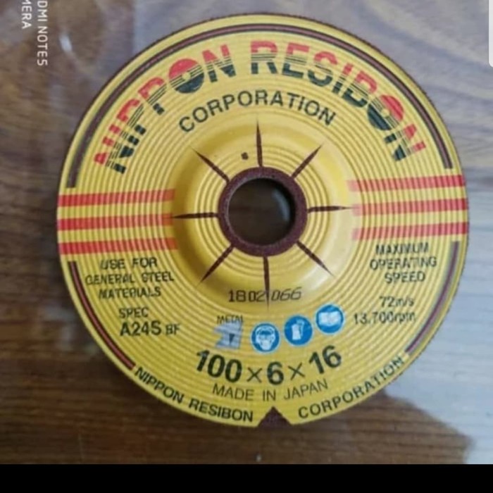 Batu Poles Nippon Resibon 4X6 /Batu Gurinda Poles Nippon Resibon 4 Inc