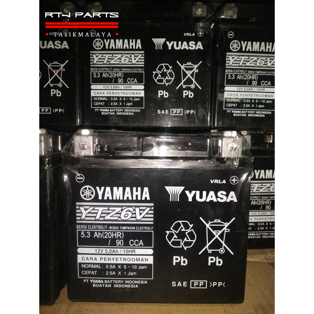 AKI YUASA YTZ6V ORI YAMAHA ALL NEW N MAX AEROX FU PCX VARIO FI 125/150 PCX ADV CRF