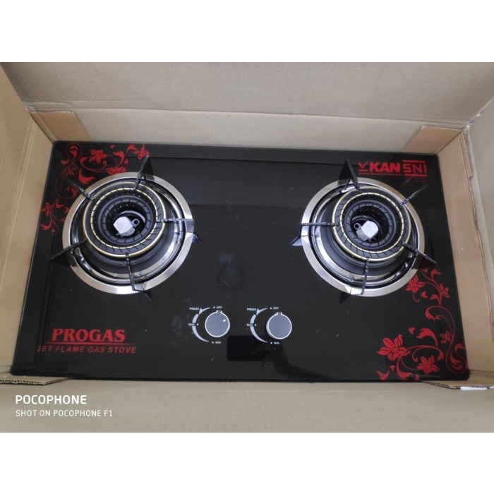 Kompor tanam 2 tungku progas