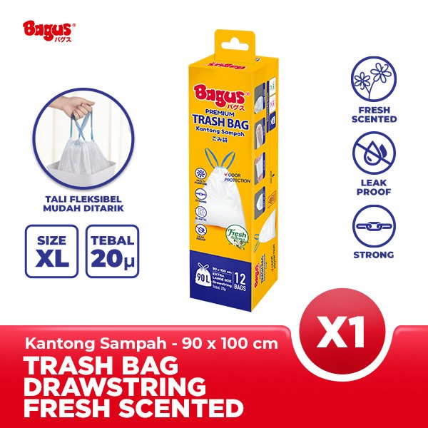 Ktmstore Bagus Premium Trashbag Scented Kantong Sampah dengan Tali