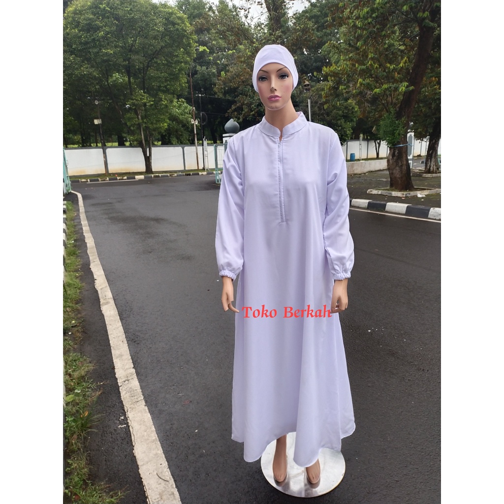 Gamis Haji dan umroh wanita bahan Wolfis premium