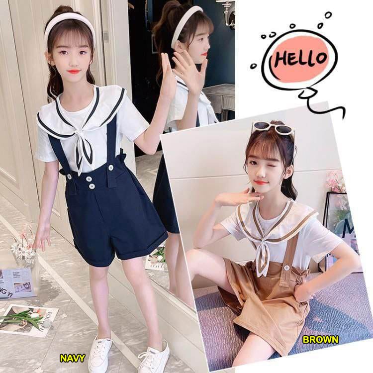 Setelan Celana Jumper Anak Perempuan Sailor