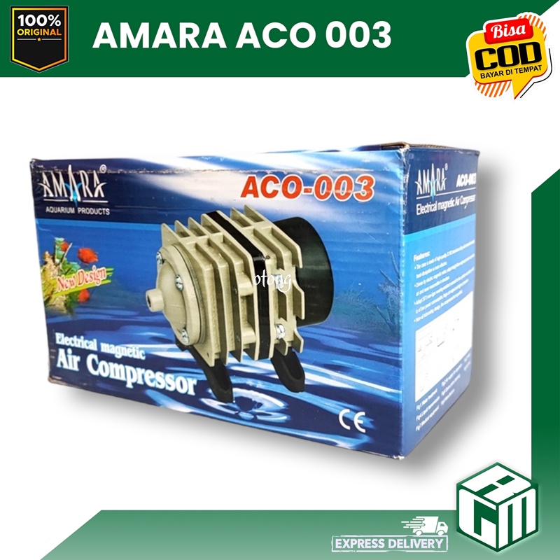 AMARA ACO 003 ACO003 mesin gelembung udara aerator kolam aquarium