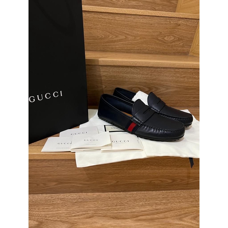 Sepatu Wanita Authentic Loafer Shoes Gucci Black Size 5 Branded Original Preloved