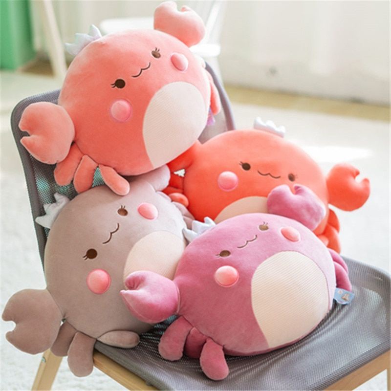 Boneka Kepiting Mahkota Bantal Crab Crown Smily Mainan Anak SNI MURAH Mainan anak lucu