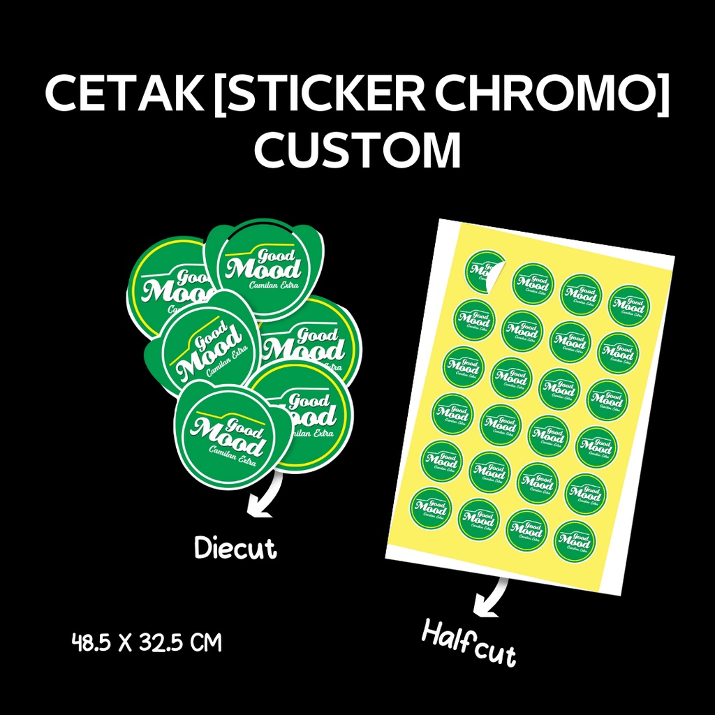 

[STICKER BONTAX] CETAK STIKER LABEL A3+ BISA CUSTOM UKURAN