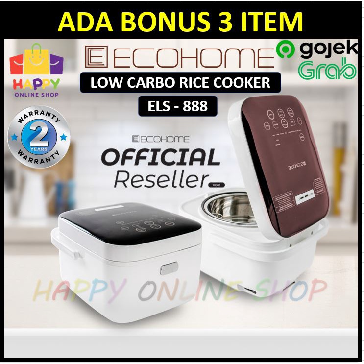 ECOHOME Low Carbo Rice Cooker - RiceCooker Low Carb - Rendah Karbo