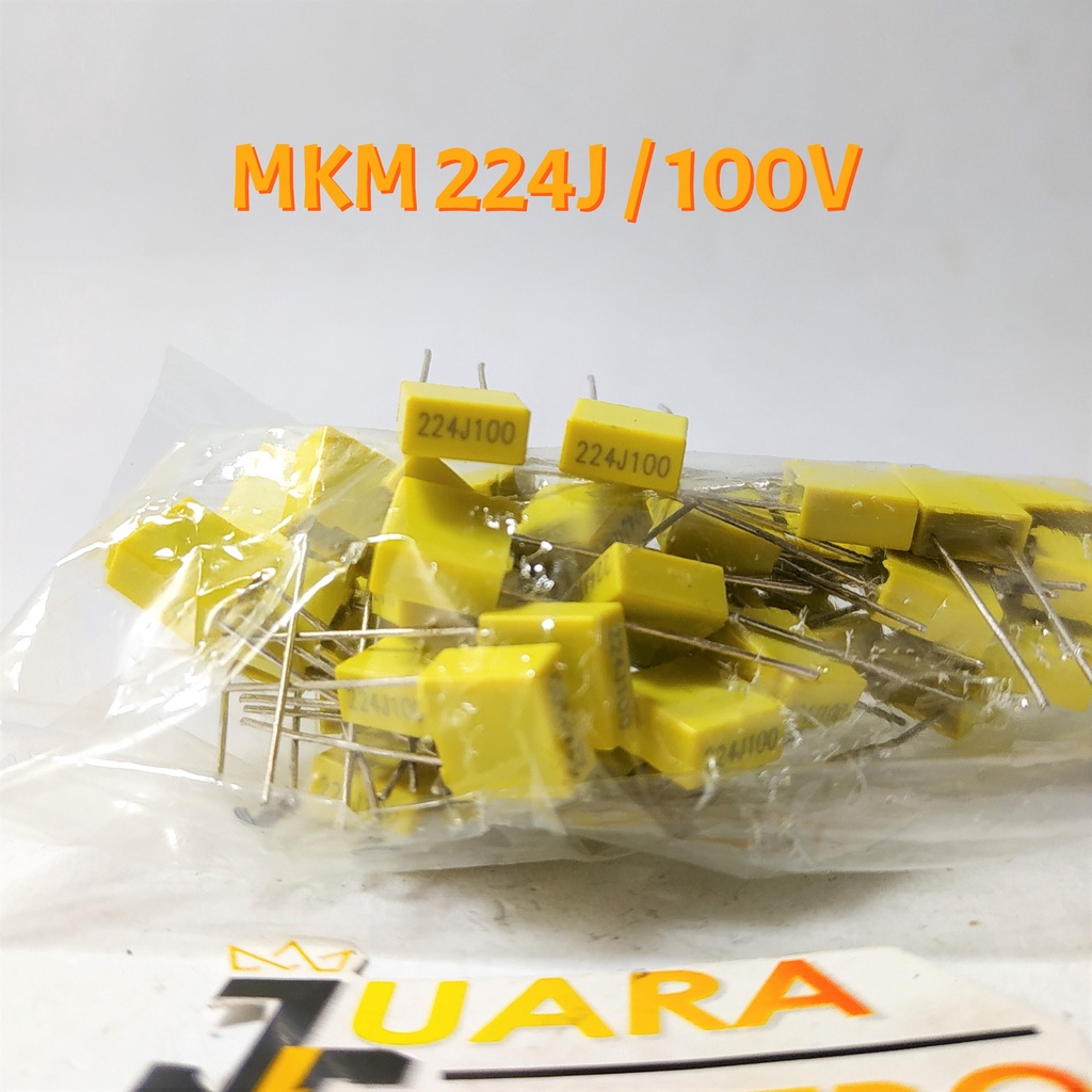 (5 PCS) Capasitor Milar MKM 224J / 100V | Kapasitor Milar MKM 224 J / 100 Volt