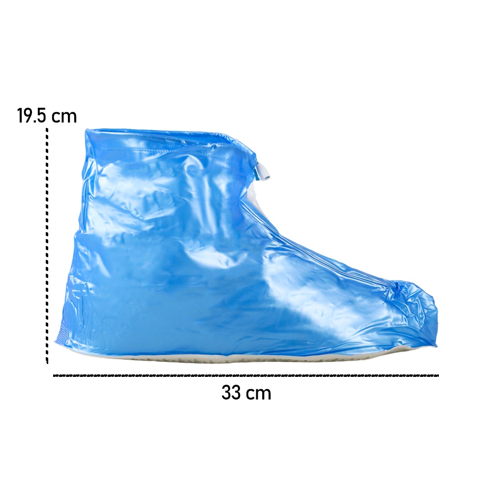 Rhodey Cover Sepatu Hujan Reusable Rain Boot Cover XXL 44-45 - FV031 - Blue