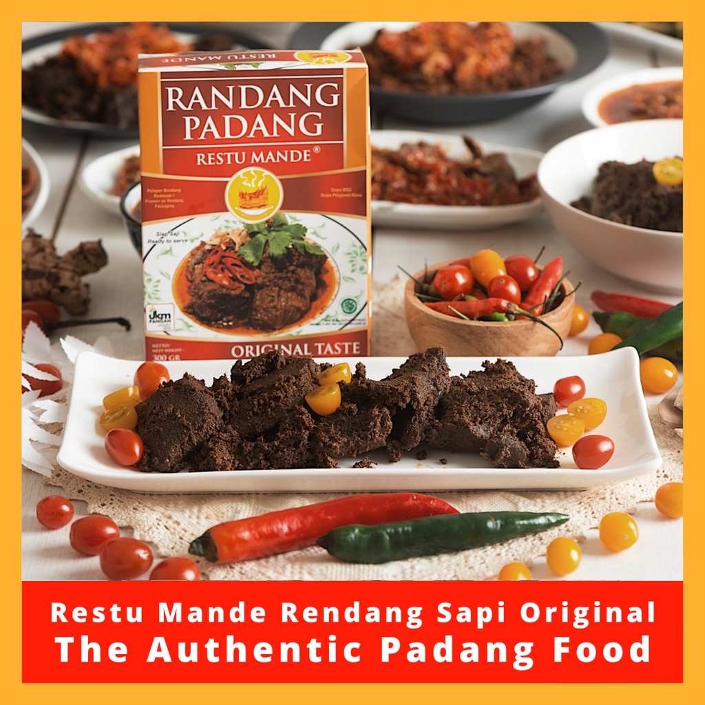 

Restu Mande [PALINGDIMINATI] Rendang Sapi Rendang Kemasan Vakum Original 300gr