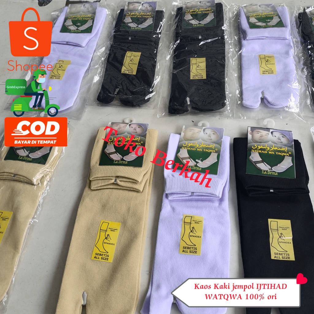 Kaos kaki jempol ijtihad watagwa asli anti slip haji dan umroh