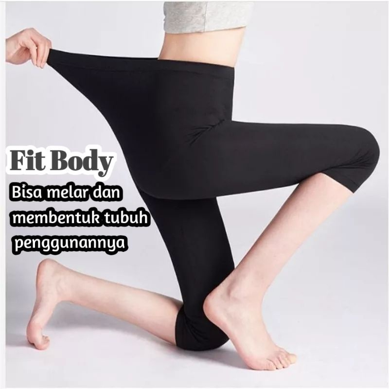 Celana Wanita Legging Pendek Spandex Dibawah Lutut Cl04