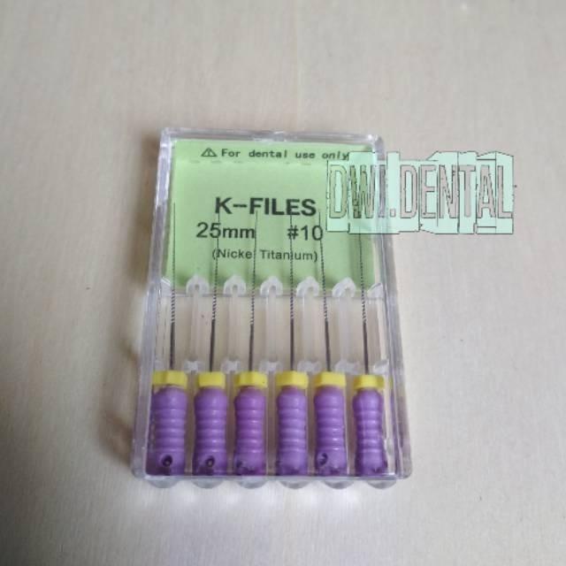 

K-File K Files Kfile Niti Root Canal Nickel Titanium Size 25Mm 10#