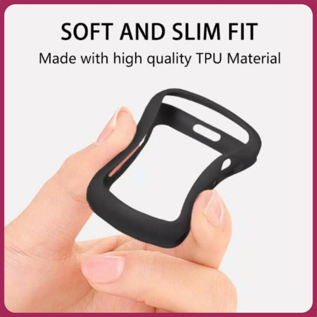 Soft Bumper Pelindung Bahan Silikon Untuk iwatch 7 6 SE 5 4 3 2 Seri 45MM 44MM 42MM 41MM 40MM 38MM TPU Material casing cover