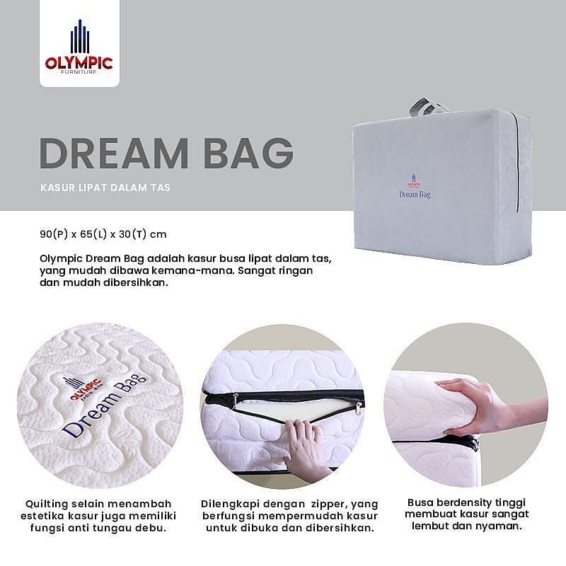 Kasur Lipat Olympic Dreambag / Kasur Busa Murah Busa Piknik Praktis Kasur Lipat