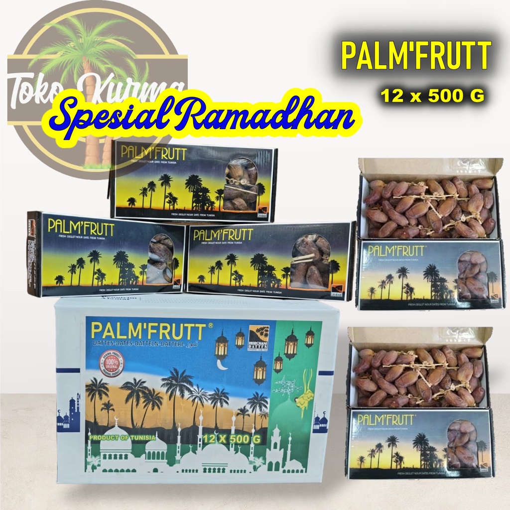 

KURMA PALM'FRUTT 12X500G/kurma tunisia tangkai palm frutt/palm fruit