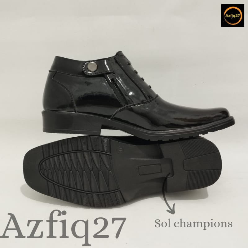 Sepatu Pdh Tni Polri Security Mengkilap Terbaru Pengencang Resleting YKK Original Azfiq27 #7