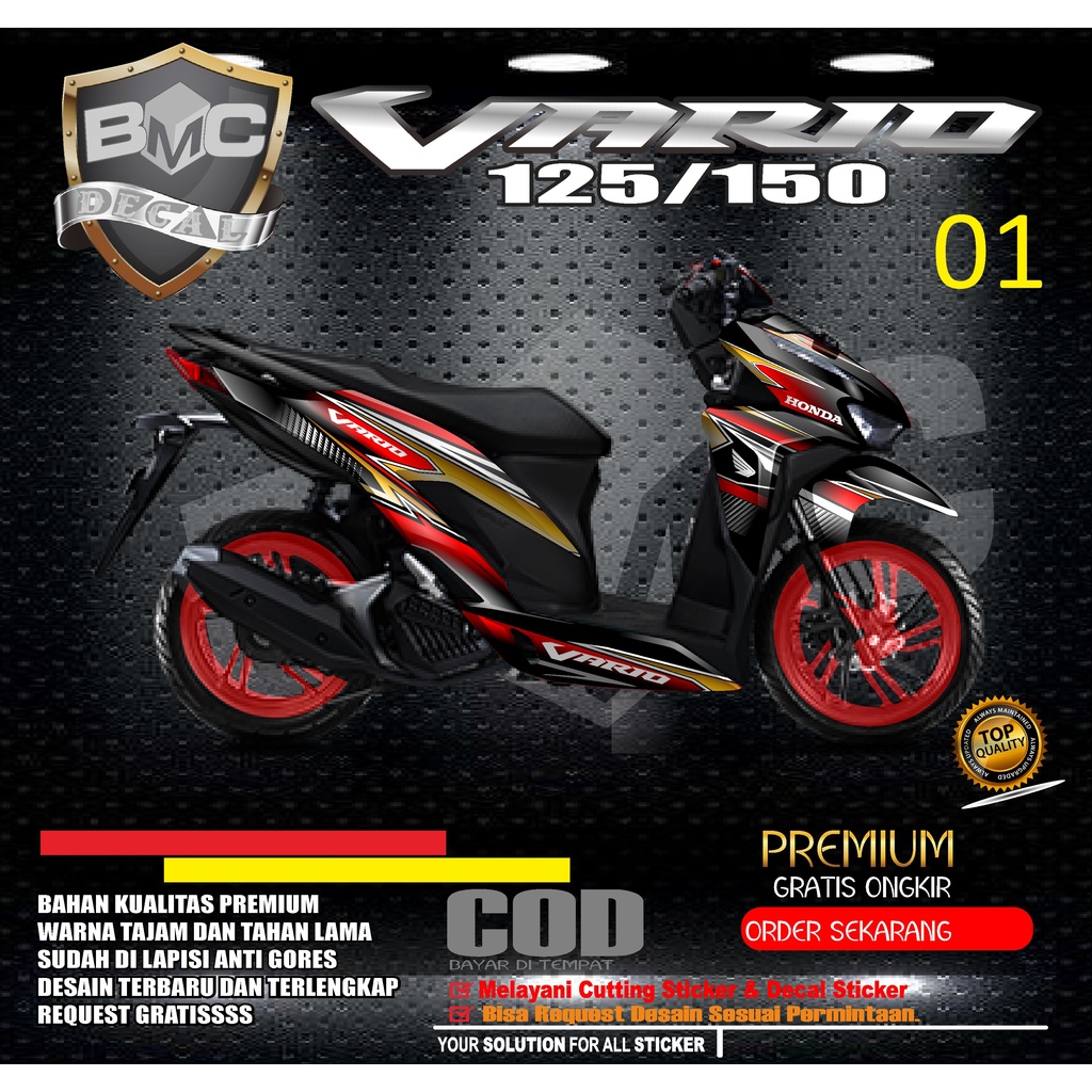STICKER DECAL HONDA VARIO 125/150 TAHUN 2020/DEKAL STICKER VARIO 125/150 FULLBODY DESAIN 01