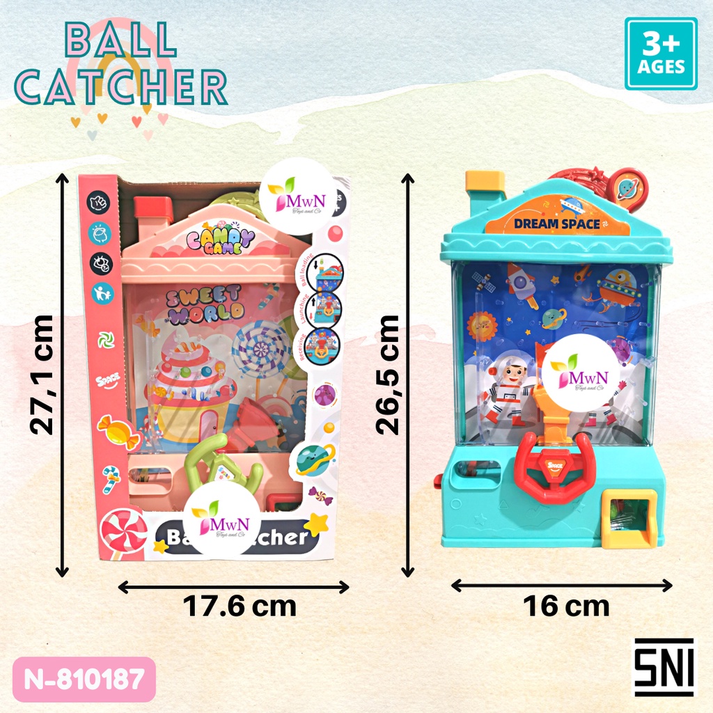 MWN Mainan Funny Ball Catcher Candy Space / Tangkap Bola N810187