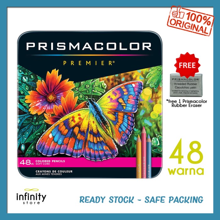 

Terlaris Prismacolor Premier Colored Pencils Soft Core Color 48 W Prisma Color