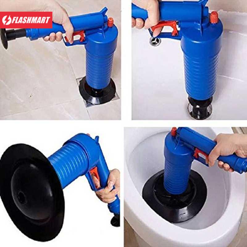 Flashmart Pompa Sedot Saluran WC Ledeng High Pressure Air Drain Plunger - JJ63010