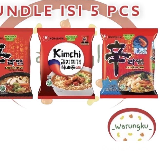 

➭ PROMO BUNDLE NONGSHIM isi 5pcs All Varian Shin Ramyun ☺