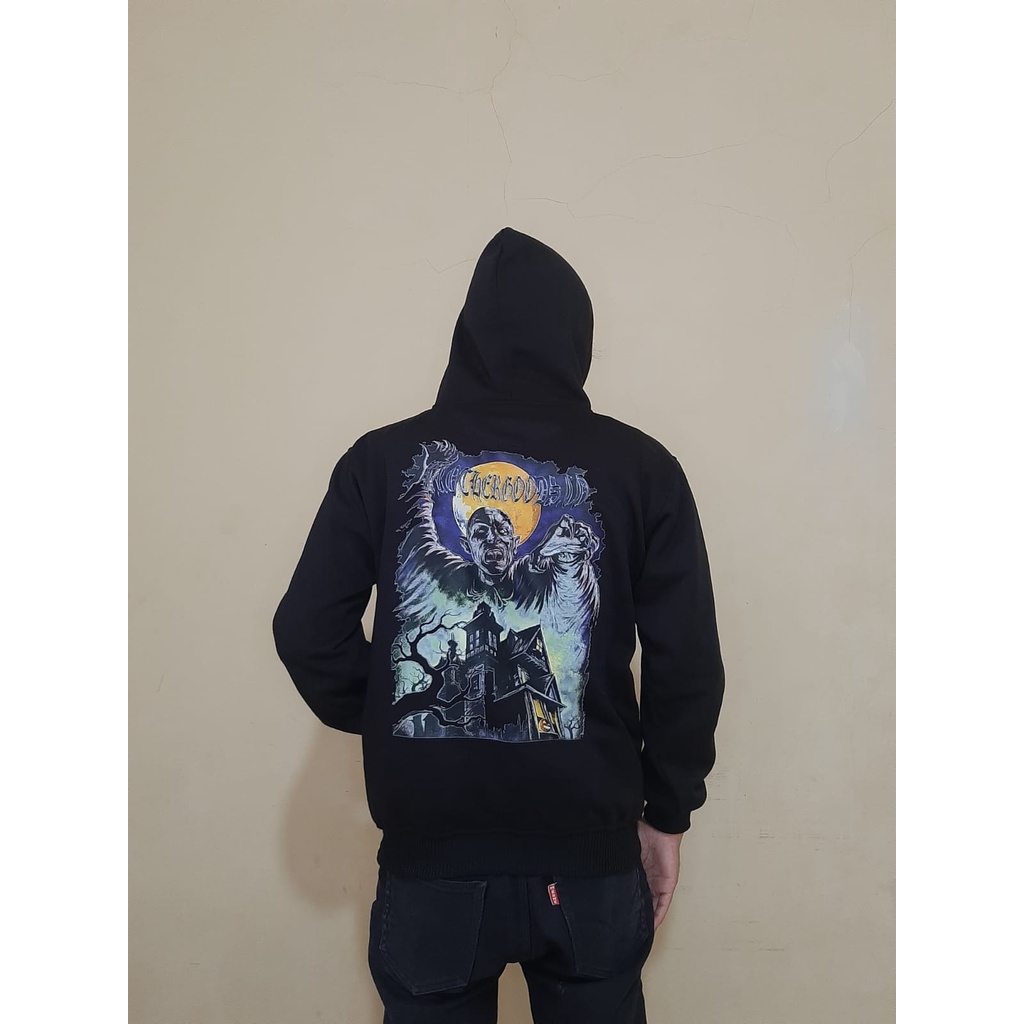 Hoodie Pria Jumper Dino Crunch ( Sablon Depan Belakang ) Size M-XXL ( Pria &amp; Wanita )