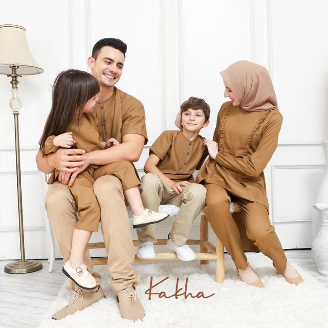 Kakha -Kareem Series (Khaki) - Sarimbit Keluarga Muslim