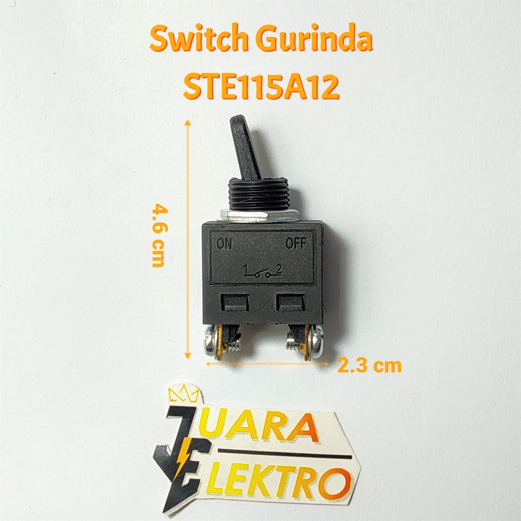 Switch Gurinda STE115A12 | Tombol On Off Saklar/Switch Gerinda Togle