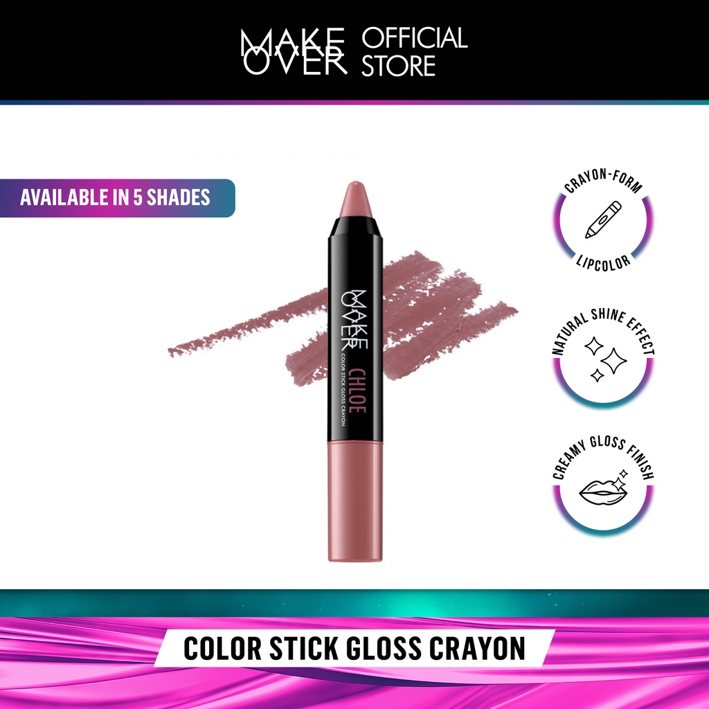 MAKE OVER Color Stick Gloss Crayon 3 g - Lipstick Gloss