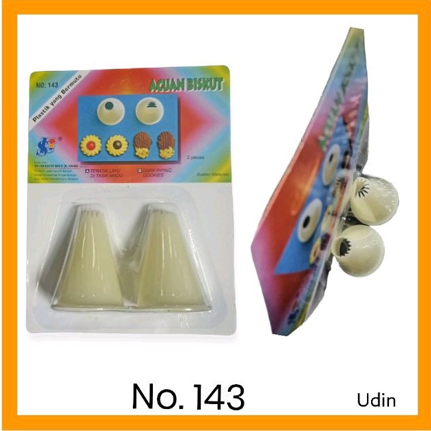 Acuan Malaysia No 143 Cetakan Spuit Kue Kering Isi 2